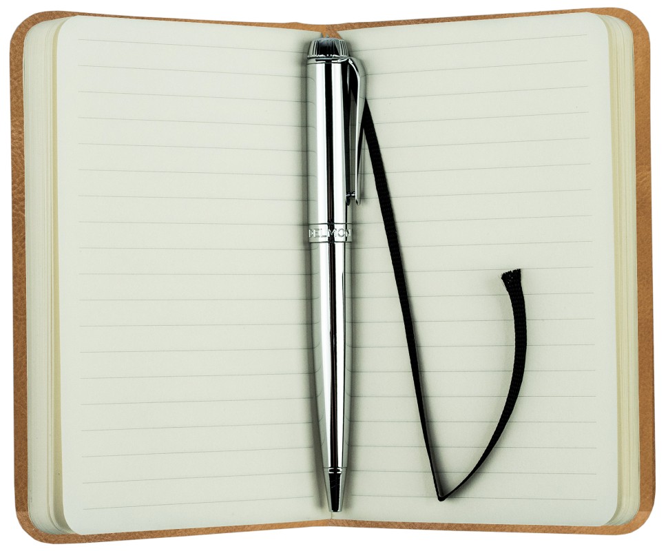 Notizbuch Pocket Format (gebunden) | Echtleder | VINTAGE hellbraun